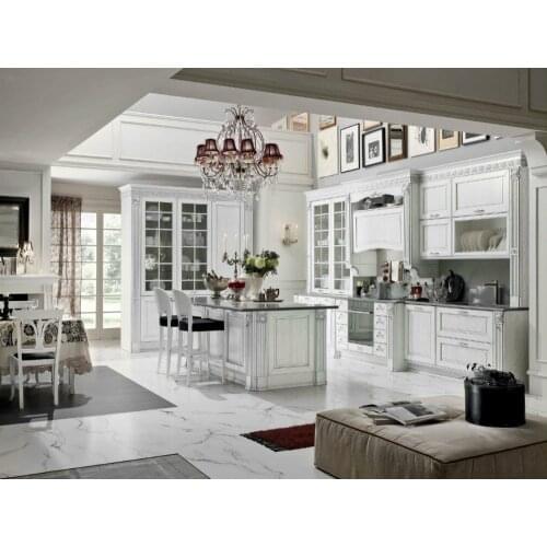 Classic country style kitchen cabinet popular in Russia