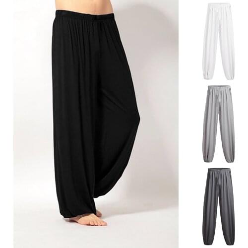 Men Fashion Pant Casual Solid Loose Sweatpants Trousers Jogger Dancing Pant Dancing Sports Tights Pantalon Dropshiping #T2G
