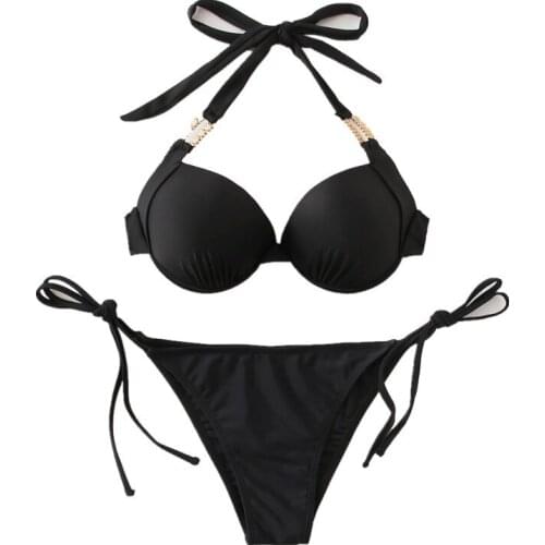 2021 New Bikini Push Up Bikini Set Thong Biquini Push Up Swimsuit Female Swimwear Women Bathing Suit Sexy Swimming Suit