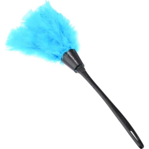 New Multicolor Feather Duster with Black Plastic Handle High Quality Feather Dusters For Home Cleaning Tools