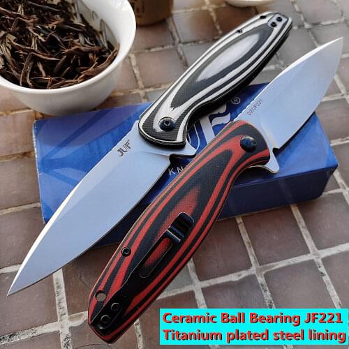 New Dropship Kwaiken Mark 154CM blade Aluminum hunt camp Pocket outdoor Survival kitchen EDC Tool Tactical folding knife