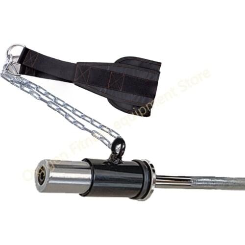 Upgrade Fitness Dip Belts With Bold Iron Chain For Pull-ups Parallel Bar Support Waist Leg Strength Training Barbell Attachments