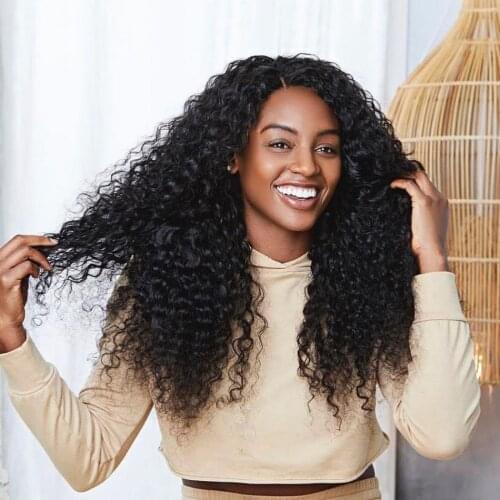 Wigirl Deep Wave 13x4 Lace Front Human Hair Wigs Curly Brazilian Long 28 30 Inches Water Wave Lace Frontal Wig For Black Women