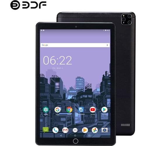 BDF Cheap Tablets with 4G LTE Sim Cards 10 Inch Tablet Pc Octa Core 2GB/32GB Mobile Calling Tab Android 9.0 Laptop Tablet 10.1