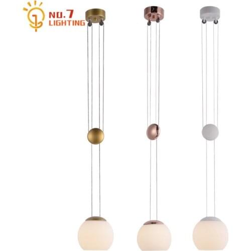 Postmodern Industrial Adjustable Pendant Lights with Pulley Wheel LivingDining/ Room Bedroom Bedside Store Study Hall Studio Bar