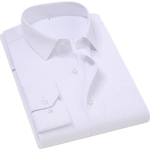 Shirts Men 2021 New High Quality Mens Square Collar Embroidered Single-breasted Business Casual Slim Longsleeve Shirt for Men