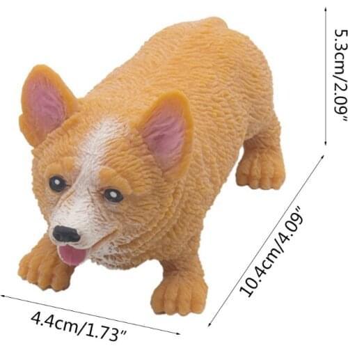 Handhold Squeeze Fidget Set Corgi Dog Toy Novelty Puppy Toy Boys Girls Gift Stress Relief Toys Game Stretching Hand Toy H055