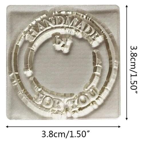 Handmade by Silicone Clear Seal Stamp DIY Scrapbooking Embossing Photo Album Decorative Paper Card Craft Art Handmade Gift