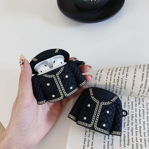 Luxury Brand Fashion Clothes Style Silicone Protection Earphone Accessories Cover Cases for Apple Airpods 1/2 Case