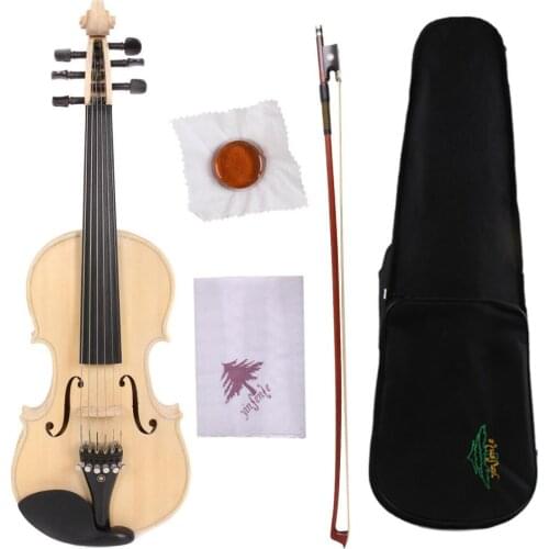 Yinfente 4/4 violin 6 Strings Handmade Violin+bow+case+rosin no paint