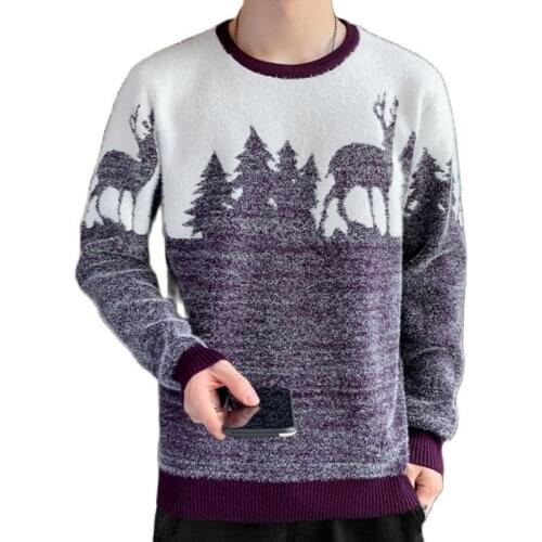 2020 Mens Sweater Pullover Slim Warm Solid High Lapel Jacquard Hedging British Mens Clothing Male Turtleneck M-3XL Off White