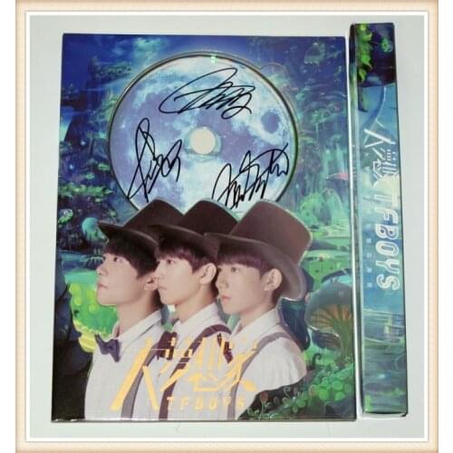 TFboys autographed signed album 2016 Big Dreamers official CD +canlendar + poster new chinese 01.2016