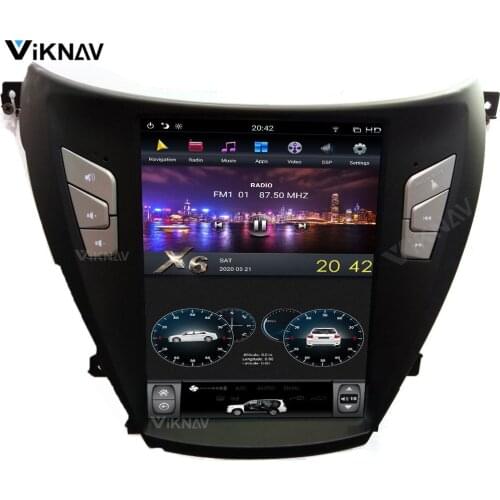 Android vertical screen for hyundai elantra 2012-2016 stereo radio multimedia player GPS navigator car DVD player 10.4 inch
