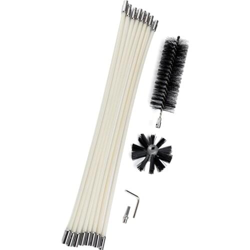 Indoor Chimney Cleaner Household Cleaning Replacement Brush Head Adapter