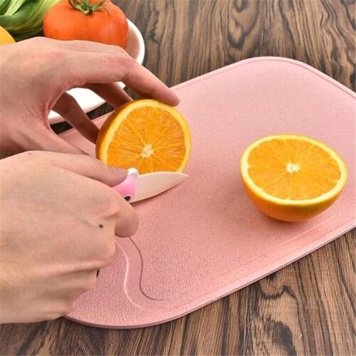 Healthy Mini odorless, sterile, Mildew Proof Portable Cutting Block Wheat Straw Chopping Board Non Slip Kitchen Accessories
