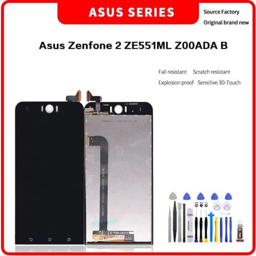 For Asus Zenfone 2 ZE551ML Z00ADA B LCD For Zenfone 2 ZE551ML Display LCD Screen Touch Digitizer Assembly with tools