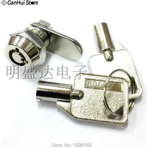 1pcs 12MM Key Switch Small Mechanical Lock 905 Turn Tongue Case Lock Drawer Universal Lock Small Plum Ball