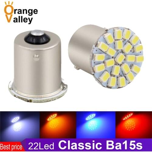 100x Wholesale BA15S P21W 1156 22 LED 1206 SMD Car Auto Tail Side Indicator Lights Parking Lamp Bulb White 12V 24V