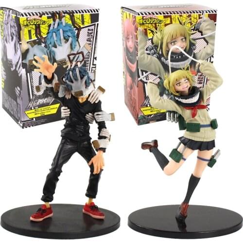 19-20cm My Hero Academia Shigaraki Tomura Himiko Toga Statue PVC Collection Model Figure Toys Decoration Dolls