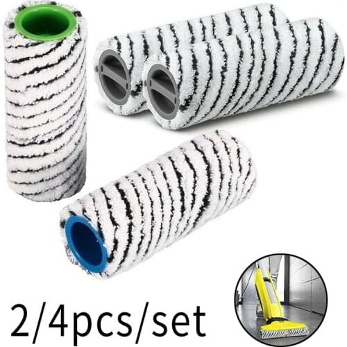 2/4pcs Stone Roller Brush Replacement Kit For Karcher FC 7 FC7 Premium FC5 Main Brush Vacuum Cleaner Parts 150*60MM