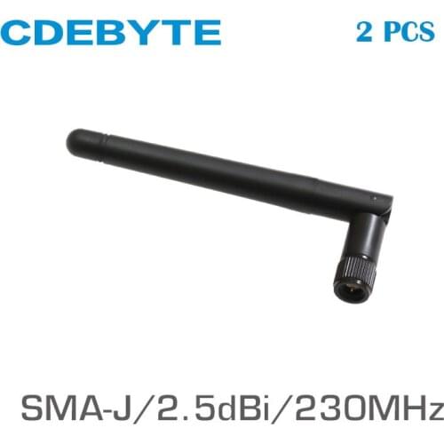 2pcs/lot 230MHz SMA-J Interface 50 Ohm Impedance Less Than 1.5 SWR 2.5dBi Gain High-quality Omnidirectional Antenna TX230-JK-11