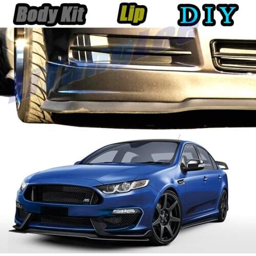 Car Bumper Lip Front Spoiler Skirt Deflector For Ford Falcon Fairmont FTE TE50 TS50 Tune Car Modified Body Kit VIP Hella Flush