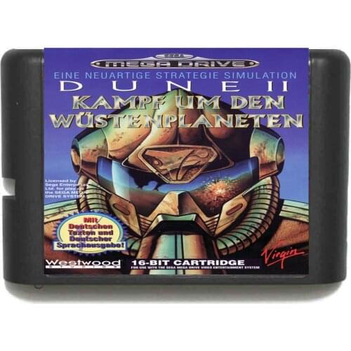 Dune II NTSC-USA 16 bit MD Game Card For Sega Mega Drive For Genesis