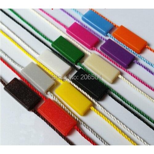 Free design/string hang tag/plastic tag string plastic fastener ,/seal hang tag string /hangtags,LHXYDL02
