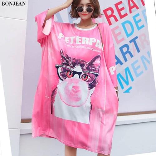 Летние платья больших размеров BONJEAN China At AliExpress