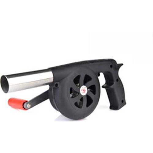 Household Air Blower Portable Manual Blower for Outdoor Barbecue Grill Fire Cranked Picnic Camping BBQ Tool