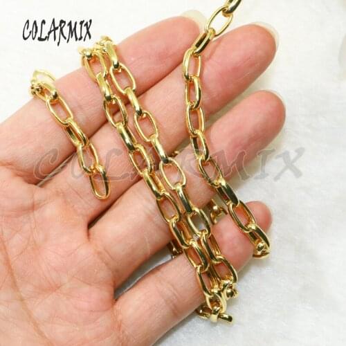 GOld color retention Chain for jewelry making Color retention chain necklace lady Handmade jewelry Accessories 50624