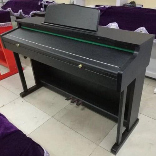 Electric Piano 88-Key Hammer Black White Wood Grain Multi-Function Smart Piano