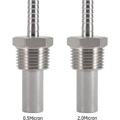1/2" MPT Oxygen Stone 1/4'' Barb Inline Carbonation Aeration Homebrew Stone MPT Oxygen Stone