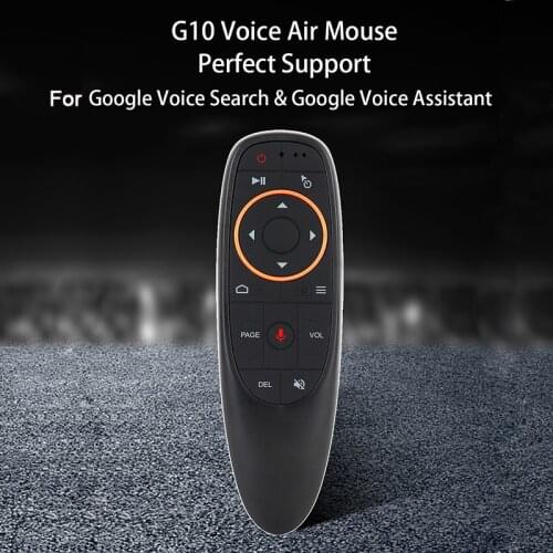 Bundwin G10s 2.4GHz Mini Remote Control Wireless Fly Air Mouse For Android Tv Box With Voice Control For Gyro Sensing Game