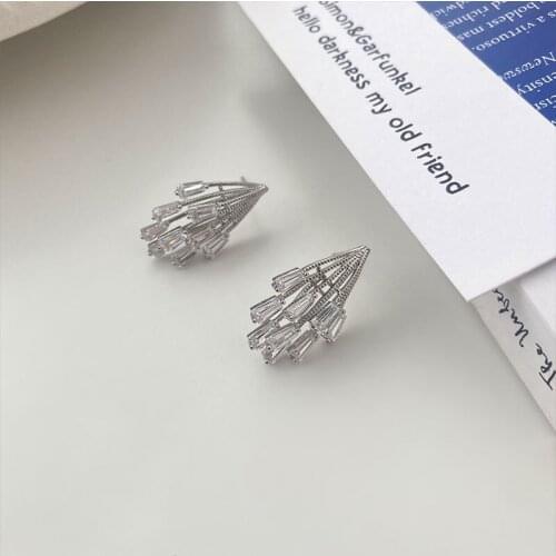 Miuoxion Retro Zircon Umbrella Earrings Fashion Personality Punk Party Jewelry For Women Feature Namour Charm Gift All Seasons
