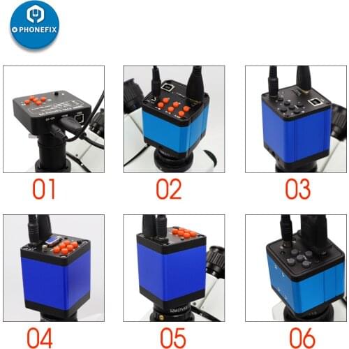 HD 38MP 2K 1080P 60FPS Simul focal trinocular stereo microscope Camera HDMI USB Simultaneous Output Magnifier Soldering Repair