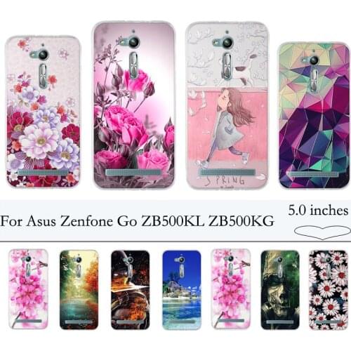 Soft Silicon Case For Asus Zenfone Go ZB500KL ZB500KG Cover 5.0'' TPU Case For Asus Zenfone Go ZB500kl ZB500KG Cover Bags Fundas