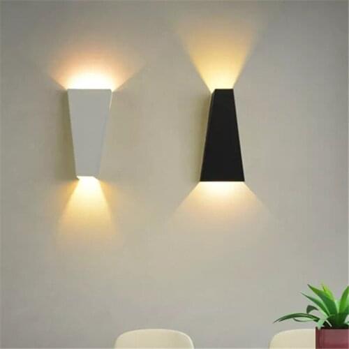 Geometry Design Indoor LED Wall Lamp 10W Bedside Lamp Bedroom Wall Light Up Down AC85-265V
