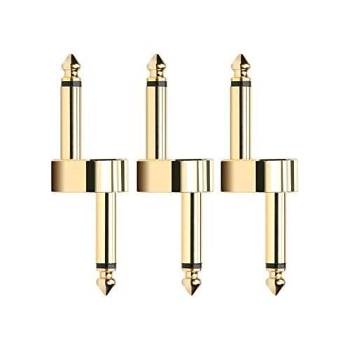 Pedal Coupler Z Type Guitar Effect Connector 1/4 inch 3 Pack
