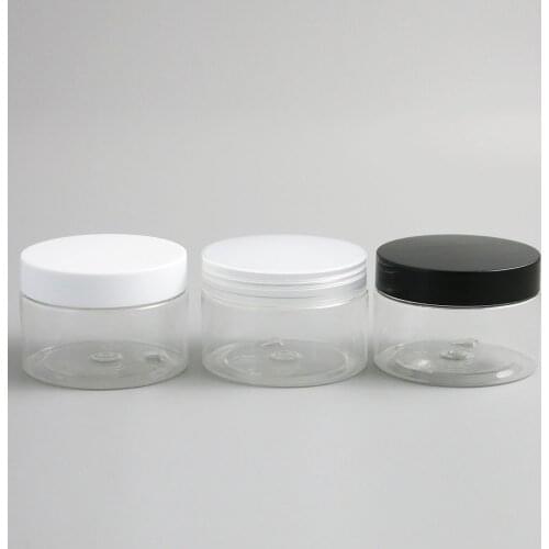 30 x Clear Frost Clear Big 120ml 120g 4 oz Plastic Round Cream Jar Bottle Lotion Balm Makeup Cosmetic Sample Packaging Container
