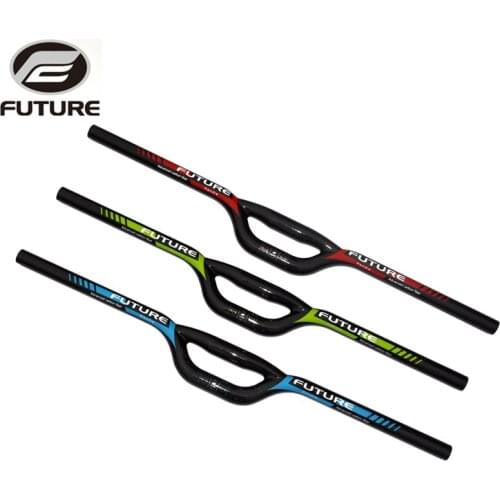FUTURE mouth-shaped carbon bmx bike handlebar folding bicycle handle bar 25.4 * 560 - 660 mm bicicleta manillar carbon parts