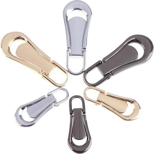 New 5PCS Metal Zipper Head Zip Puller Detachable Zipper Repair Kits DIY Handmade Craft Quilting Clothing Bags Supplies 3# 5