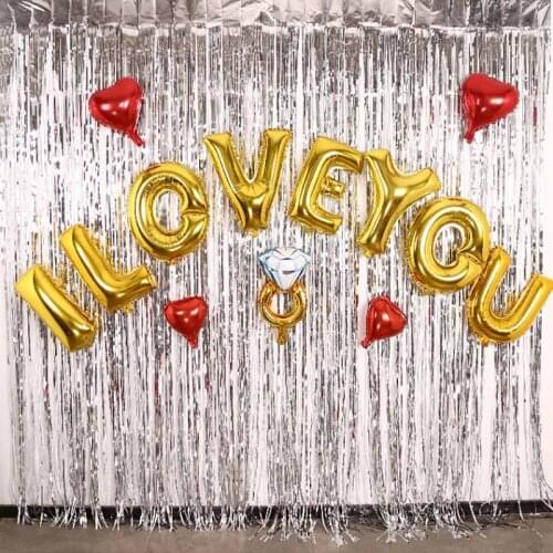 Curtains Balloon Ribbon Birthday Decoration Lol House Party Background Rain Balloons Weeding Decoration Film Curtain Wedding