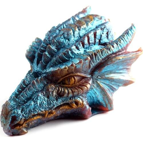 3D Dragon Silicone Soap Mold Chocolate Candy Moulds Non-stick Resin Crafts DIY Soap Making Tool