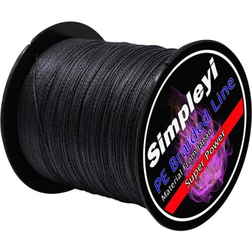 Simpleyi 500m 4 Strands 6-100LB PE Braided Fishing Wire Multifilament Super Strong Fishing Line Japan Multicolor