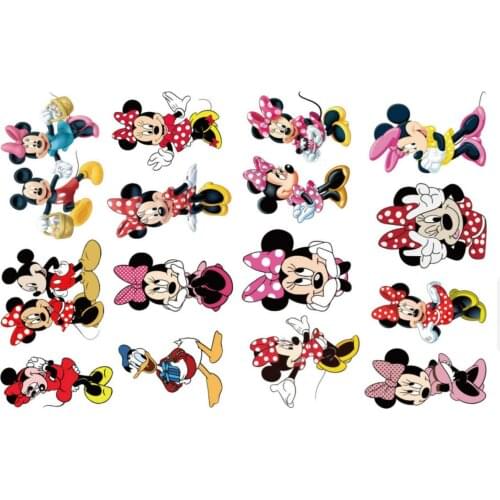Disney Mickey Mouse Tattoo Sticker Random 1PCS Action Figure frozen Princess Figures Cartoon Kids Girls Christmas Birthday Gifts