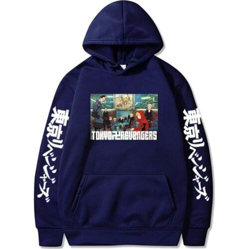 New Fashion Cartoon Tokyo Revengers Sweatshirt Hoodie Oversized Sportswear Keep Warm Fall Winter Women Men