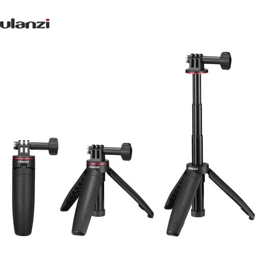 Ulanzi MT-09 Extendable Selfie Stick for Gopro Portable Vlog Selife Stick Tripod Stand for Gopro Hero 8/7/6/5 Black/Gopro Max