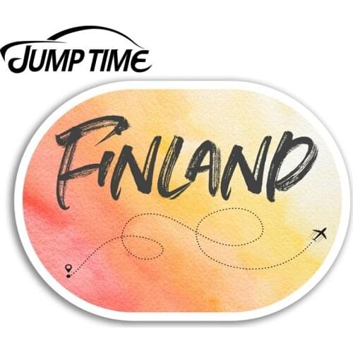 Jump Time for Pretty Finland Vinyl Stickers Travel Sticker Laptop Luggage Truck Window Bumper Decal Waterproof Accessories
