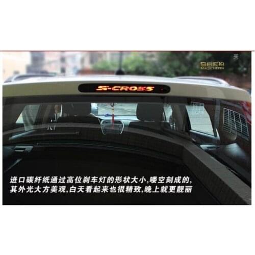 Rear brake lights, carbon fiber accessory brake light decoration paper,used for Suzuki s-cross